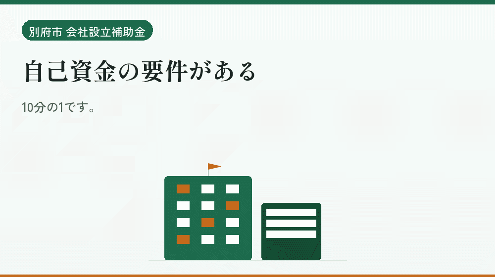 自己資金の要件がある｜会社設立の補助金と支援