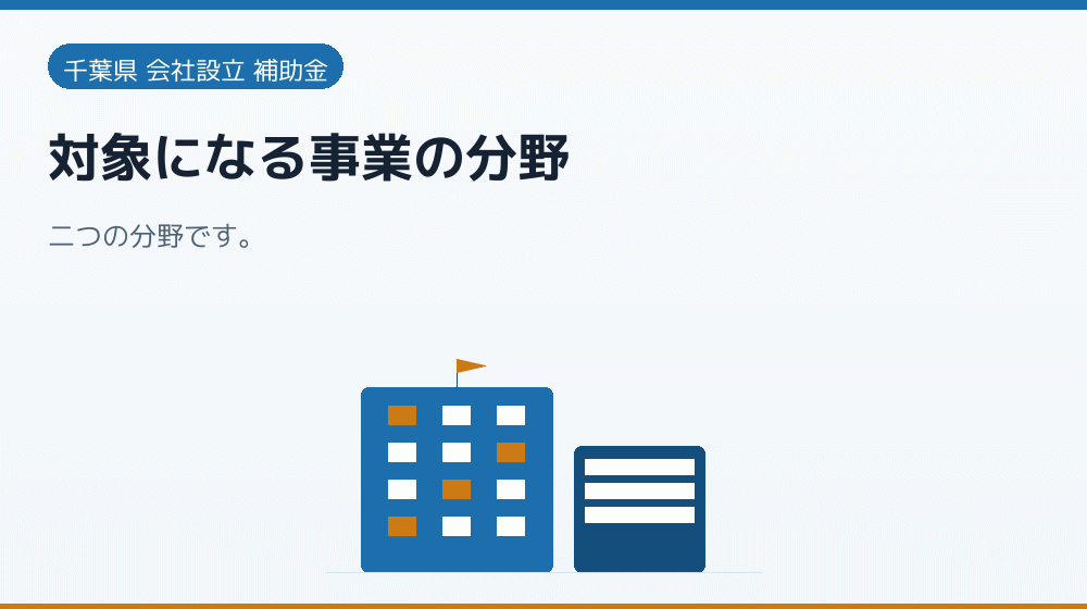 対象になる事業の分野|会社設立の補助金と支援