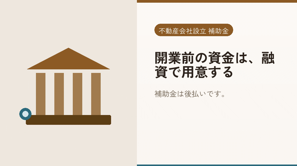 開業前の資金は、融資で用意する｜会社設立の補助金と支援