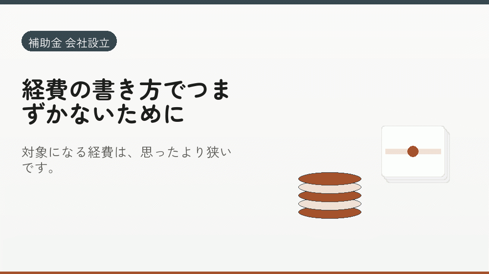 経費の書き方でつまずかないために｜会社設立の補助金と支援