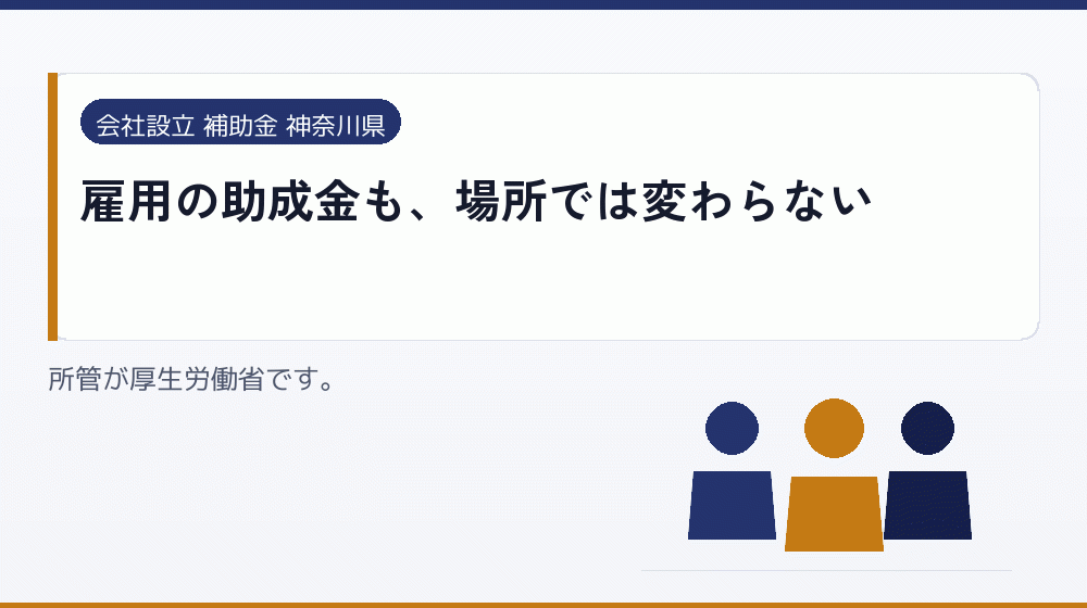 雇用の助成金も、場所では変わらない｜会社設立の補助金と支援