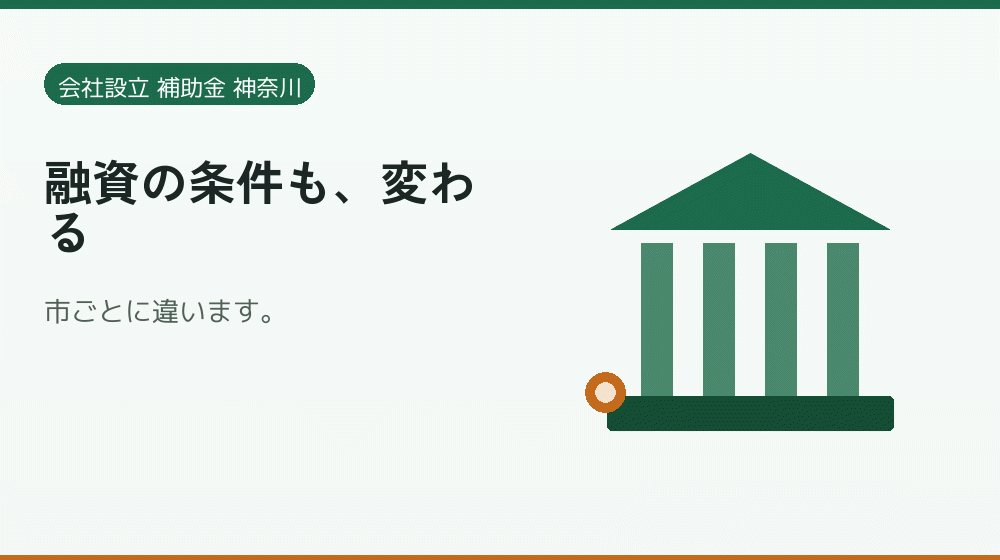 融資の条件も、変わる|会社設立の補助金と支援