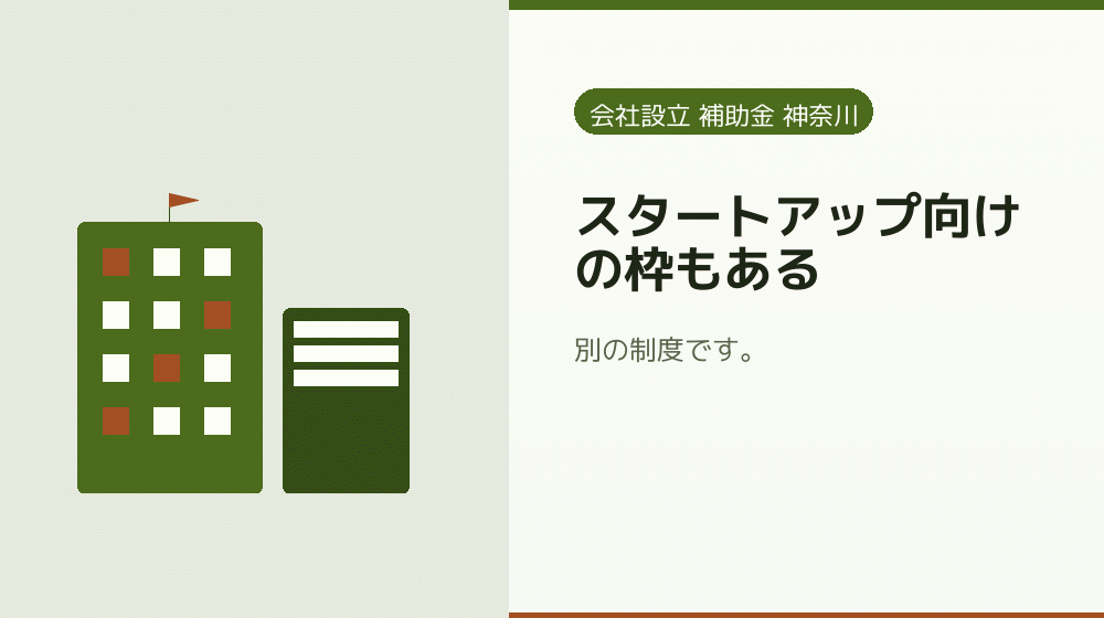 スタートアップ向けの枠もある｜会社設立の補助金と支援