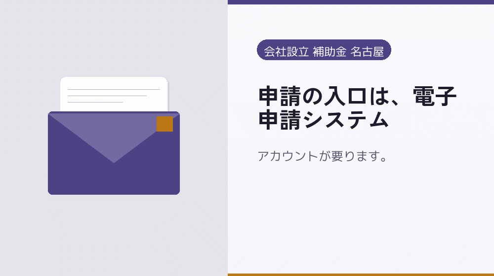 申請の入口は、電子申請システム|会社設立の補助金と支援