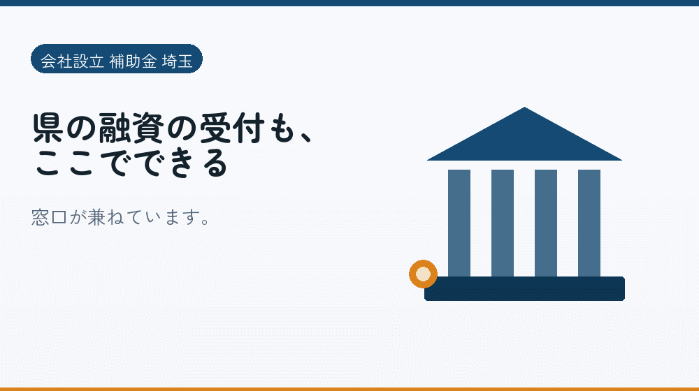 県の融資の受付も、ここでできる|会社設立の補助金と支援