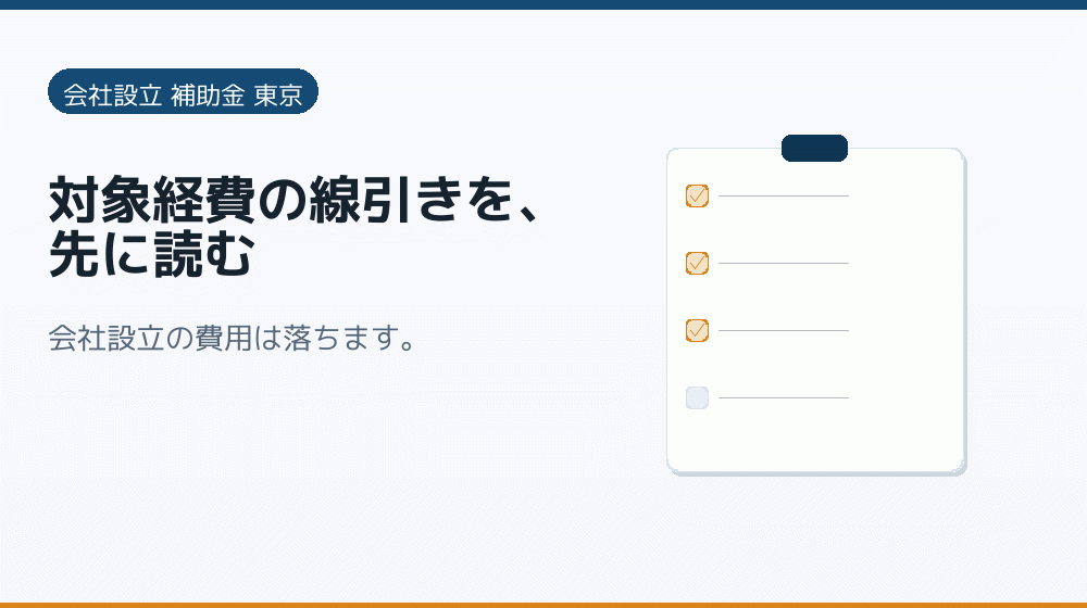 対象経費の線引きを、先に読む｜会社設立の補助金と支援