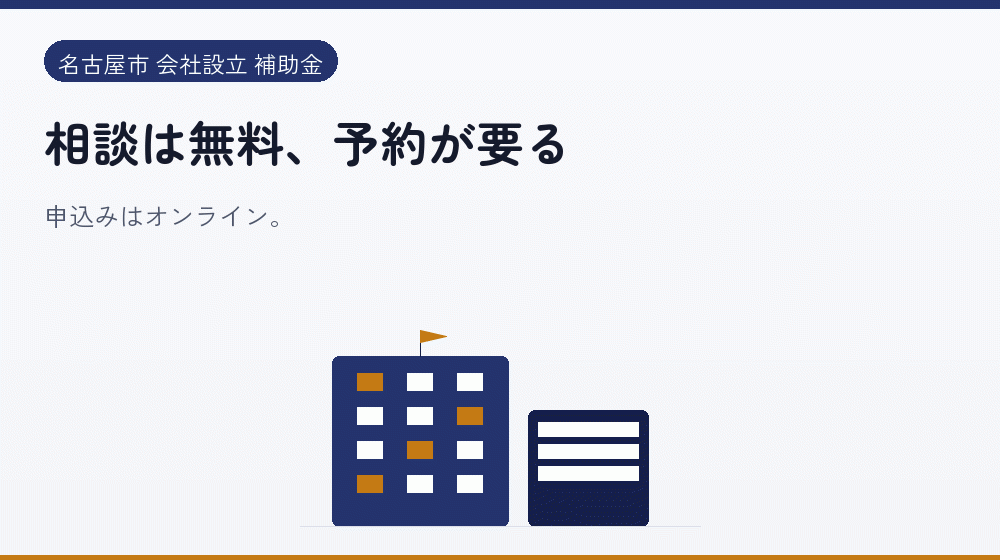 相談は無料、予約が要る|会社設立の補助金と支援