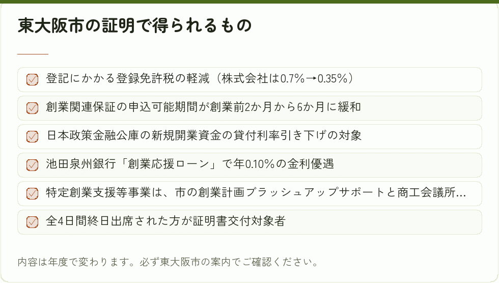 東大阪市の証明で得られるもの
