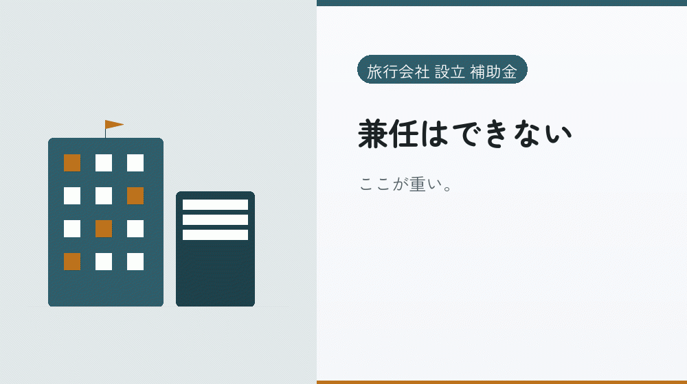 兼任はできない｜会社設立の補助金と支援