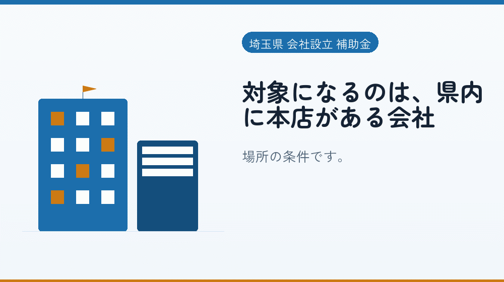 対象になるのは、県内に本店がある会社｜会社設立の補助金と支援