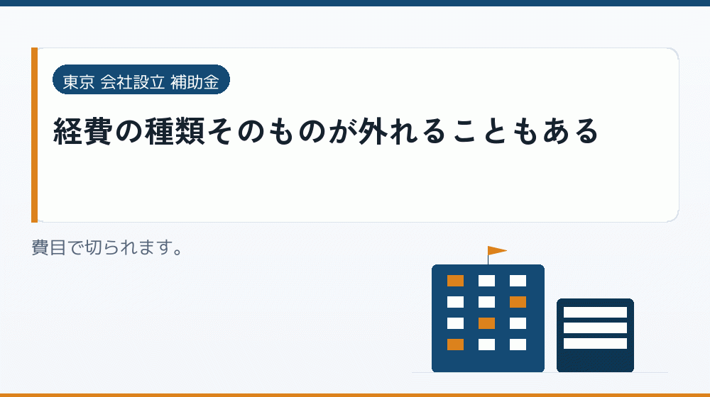 経費の種類そのものが外れることもある｜会社設立の補助金と支援